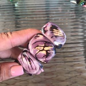 Tagua Jewelry - Tagua Nut Bracelet Lavender Tagua Jewelry - Tagua Nut Bracelet Lavender